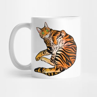 Green Eye Tiger Tabby Mug